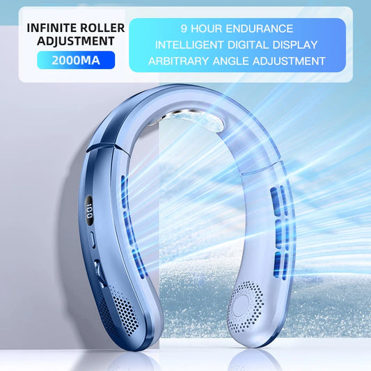 Portable Mini Hanging Neck Fan 3000mAh